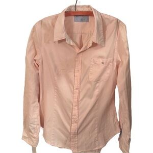 Garmentory G1 Women’s Pink Button Down Cotton Shirt Size Large